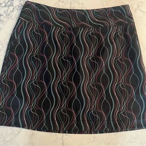 Cutter & Buck DryTec Athletic Skort Skirt w/ Shorts Size 6 Pockets Colorful EUC
